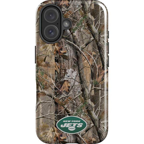 NFL New York Jets Realtree AP Camo iPhone 16 Plus Magsafe Impact Case